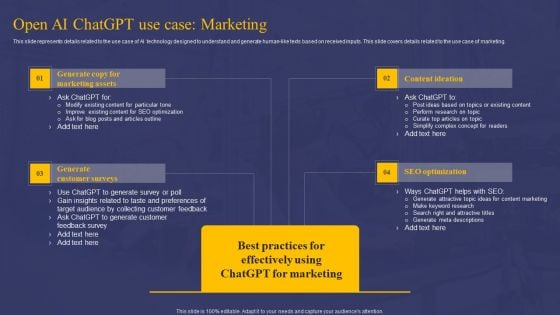 Comprehensive Guide On AI Chat Assistant Open AI Chatgpt Use Case Marketing Sample PDF Comprehensive Guide On AI Chat Assistant Open AI Chatgpt Use Case Marketing Sample PDF
