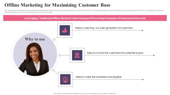 Comprehensive Guide To Acquire Customers Offline Marketing For Maximizing Customer Slides PDF