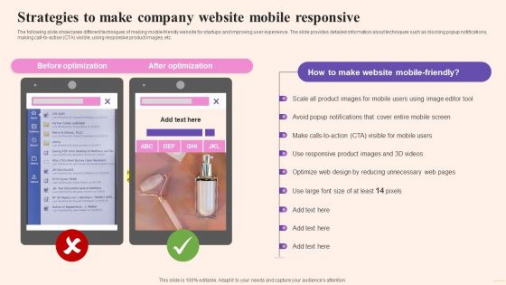 Comprehensive Guide To Build Marketing Strategies To Make Company Website Mobile Portrait PDF