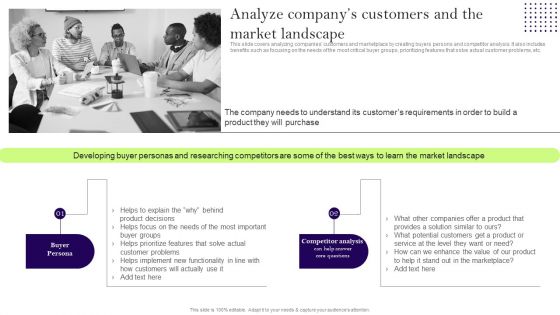 Comprehensive Guide To Develop A Strategic Product Strategy Analyze Companys Customers Portrait PDF