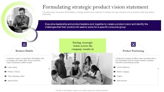 Comprehensive Guide To Develop A Strategic Product Strategy Formulating Strategic Product Vision Brochure PDF