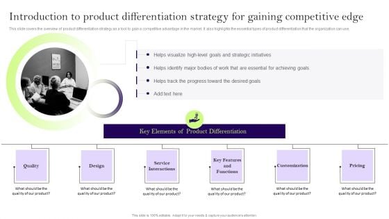 Comprehensive Guide To Develop A Strategic Product Strategy Introduction To Product Differentiation Strategy Rules PDF