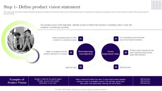 Comprehensive Guide To Develop A Strategic Product Strategy Step 1 Define Product Vision Statement Microsoft PDF