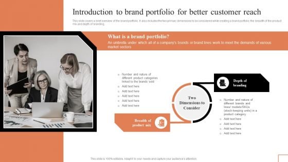 Comprehensive Guide To Manage Brand Portfolio Introduction To Brand Portfolio For Better Customer Diagrams PDF