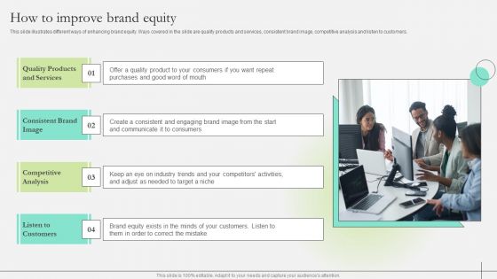 Comprehensive Guide To Strengthen Brand Equity How To Improve Brand Equity Guidelines PDF