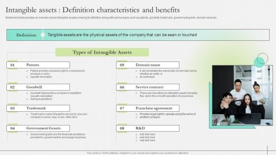 Comprehensive Guide To Strengthen Brand Equity Intangible Assets Definition Characteristics Pictures PDF