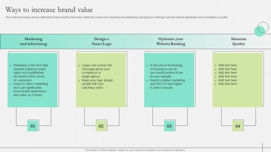 Comprehensive Guide To Strengthen Brand Equity Ways To Increase Brand Value Download PDF Comprehensive Guide To Strengthen Brand Equity Ways To Increase Brand Value Download PDF