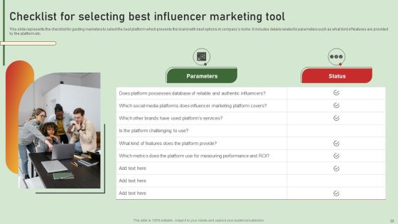 Comprehensive Influencer Promotional Guide To Improve Brand Reputation Ppt PowerPoint Presentation Complete Deck With Slides Slide23
