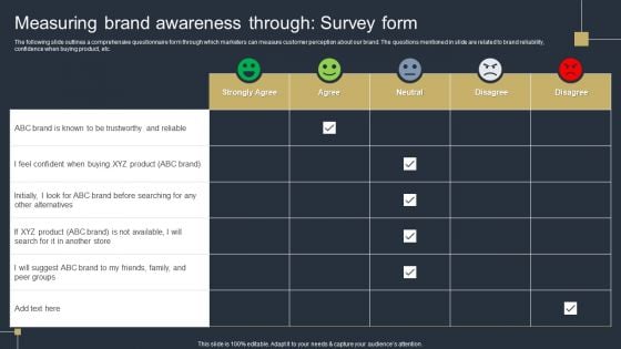 Comprehensive Market Research Guide Measuring Brand Awareness Through Survey Form Topics PDF Comprehensive Market Research Guide Measuring Brand Awareness Through Survey Form Topics PDF