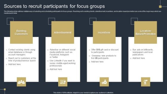 Comprehensive Market Research Guide Sources To Recruit Participants For Focus Groups Mockup PDF Comprehensive Market Research Guide Sources To Recruit Participants For Focus Groups Mockup PDF