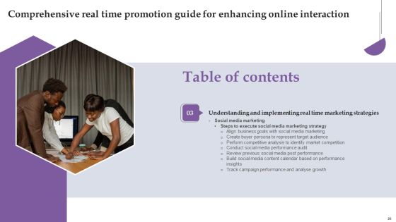 Comprehensive Real Time Promotion Guide For Enhancing Online Interaction Complete Deck Slide26
