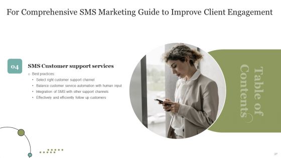 Comprehensive SMS Marketing Guide To Improve Client Engagement Rates Ppt PowerPoint Presentation Complete Deck With Slides