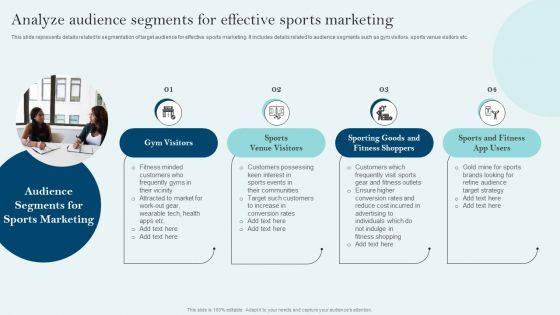 Comprehensive Sports Event Marketing Plan Analyze Audience Segments Effective Sports Marketing Mockup PDF