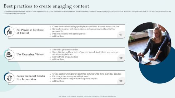 Comprehensive Sports Event Marketing Plan Best Practices To Create Engaging Content Rules PDF