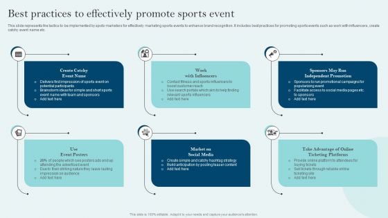 Comprehensive Sports Event Marketing Plan Best Practices To Effectively Promote Sports Event Download PDF