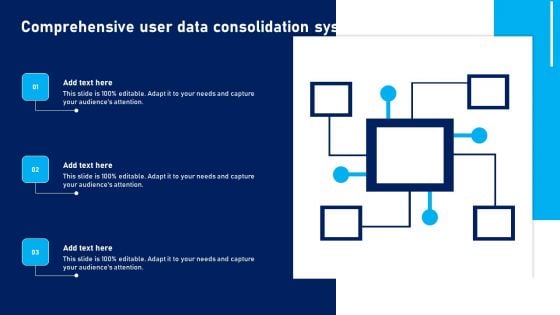 Comprehensive User Data Consolidation System Icon Portrait PDF