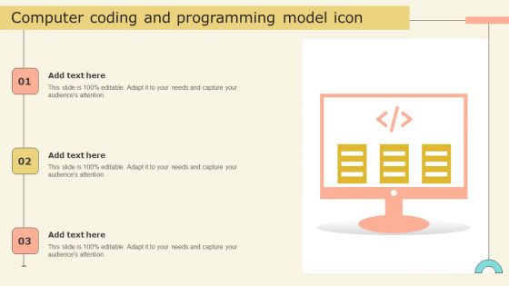 Computer Coding And Programming Model Icon Download PDF