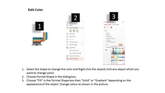 Computer Infographic For Communication Steps Powerpoint Templates Slide03