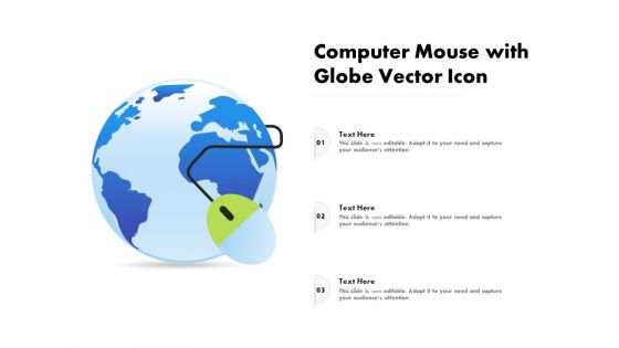 Computer Mouse With Globe Vector Icon Ppt PowerPoint Presentation File Model PDF