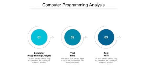 Computer Programming Analysis Ppt PowerPoint Presentation Portfolio Icons Cpb