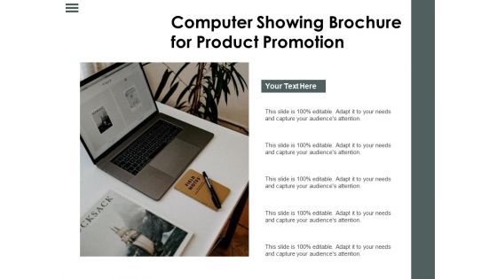Computer Showing Brochure For Product Promotion Ppt PowerPoint Presentation Gallery Samples PDF Computer Showing Brochure For Product Promotion Ppt PowerPoint Presentation Gallery Samples PDF