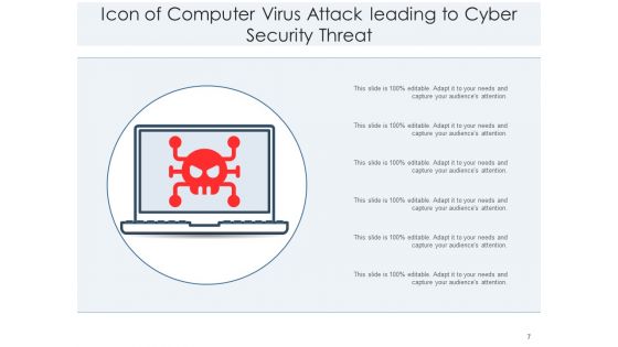 Computer Virus Icon Smartphone Threat Ppt PowerPoint Presentation Complete Deck