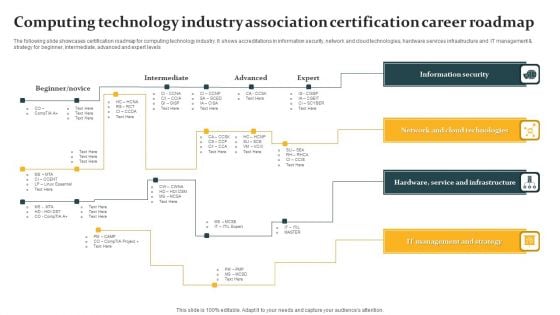 Computing Technology Industry Association Certification Career Roadmap Professional PDF