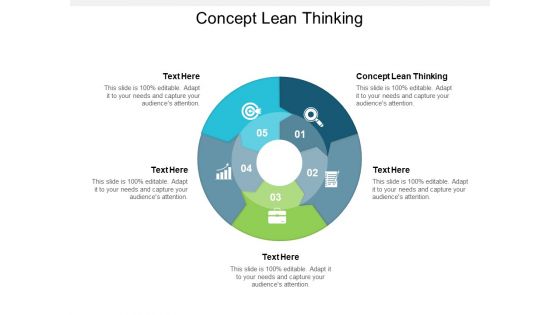 Concept Lean Thinking Ppt PowerPoint Presentation Portfolio Ideas Cpb