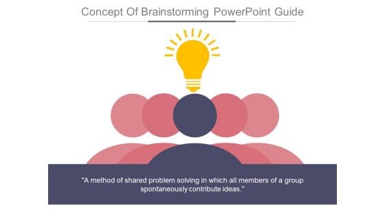 Concept Of Brainstorming Powerpoint Guide