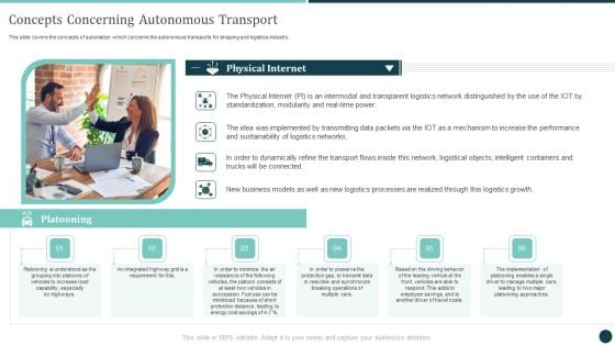 Concepts Concerning Autonomous Transport Logistics Strategy To Improve Background PDF