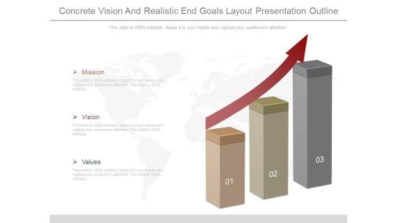 Concrete Vision And Realistic End Goals Layout Presentation Outline