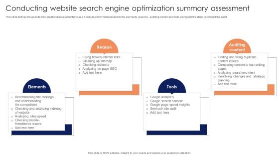 Conducting Website Search Engine Optimization Summary Assessment Background PDF Conducting Website Search Engine Optimization Summary Assessment Background PDF