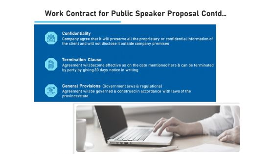 Conference Session Work Contract For Public Speaker Proposal Contd Ppt Inspiration Show PDF