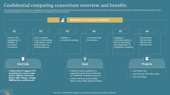 Confidential Computing System Technology Confidential Computing Consortium Overview Mockup PDF Confidential Computing System Technology Confidential Computing Consortium Overview Mockup PDF