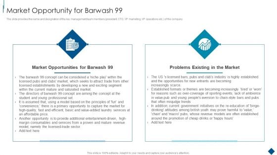 Confidential Information Memorandum Market Opportunity For Barwash 99 Professional PDF