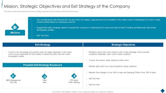 Confidential Information Memorandum Mission Strategic Objectives And Exit Strategy Structure PDF Confidential Information Memorandum Mission Strategic Objectives And Exit Strategy Structure PDF