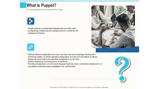 Configuration Management With Puppet What Is Puppet Ppt Ideas Master Slide PDF