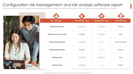 Configuration Risk Management And Risk Analysis Software Report Download PDF Configuration Risk Management And Risk Analysis Software Report Download PDF