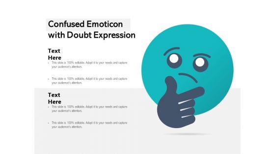 Confused Emoticon With Doubt Expression Ppt PowerPoint Presentation Gallery Layouts PDF