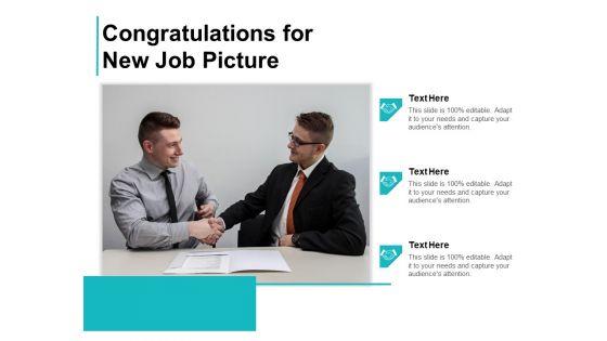 Congratulations For New Job Picture Ppt PowerPoint Presentation Pictures Slide PDF