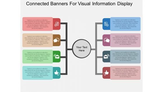 Connected Banners For Visual Information Display Powerpoint Template