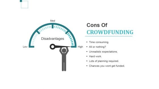 Cons Of Crowdfunding Ppt PowerPoint Presentation Gallery Layout Ideas