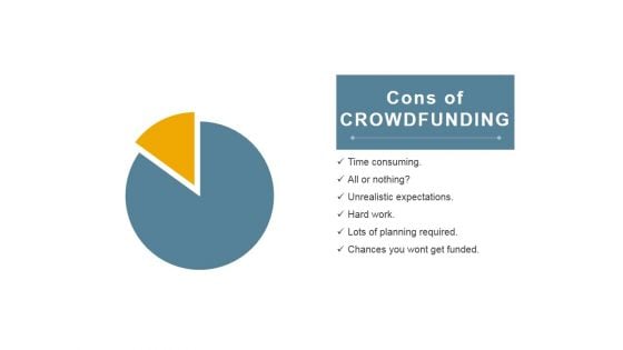 Cons Of Crowdfunding Ppt PowerPoint Presentation Summary Graphics Example