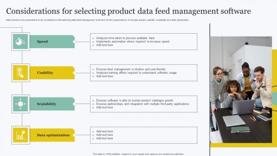 Considerations For Selecting Product Data Feed Management Software Pictures PDF