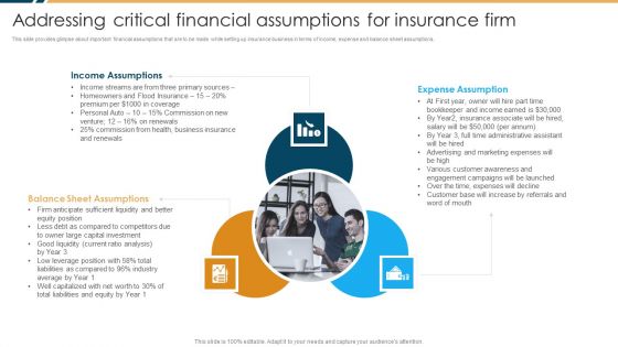 Constructing Insurance Company Strategic Business Approach Addressing Critical Financial Infographics PDF