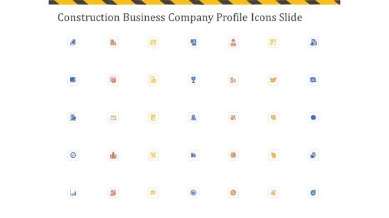 Construction Business Company Profile Icons Slide Ppt Gallery Introduction PDF