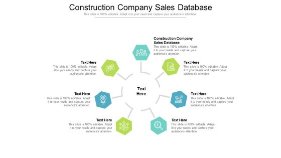 Construction Company Sales Database Ppt PowerPoint Presentation Summary Graphic Images Cpb Pdf