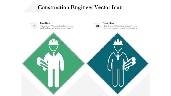 Construction Engineer Vector Icon Ppt PowerPoint Presentation Gallery Rules PDF