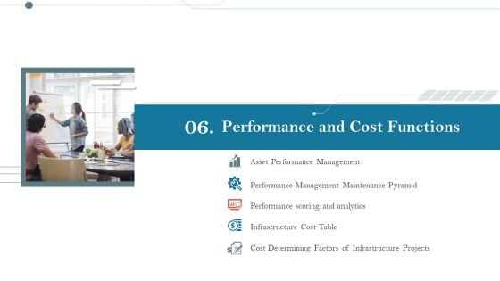 Construction Management Services And Action Plan Performance And Cost Functions Infographics PDF