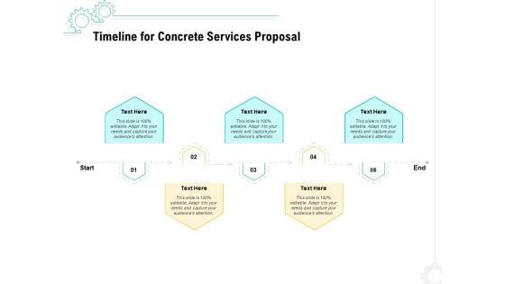 Construction Material Service Timeline For Concrete Services Proposal Download PDF